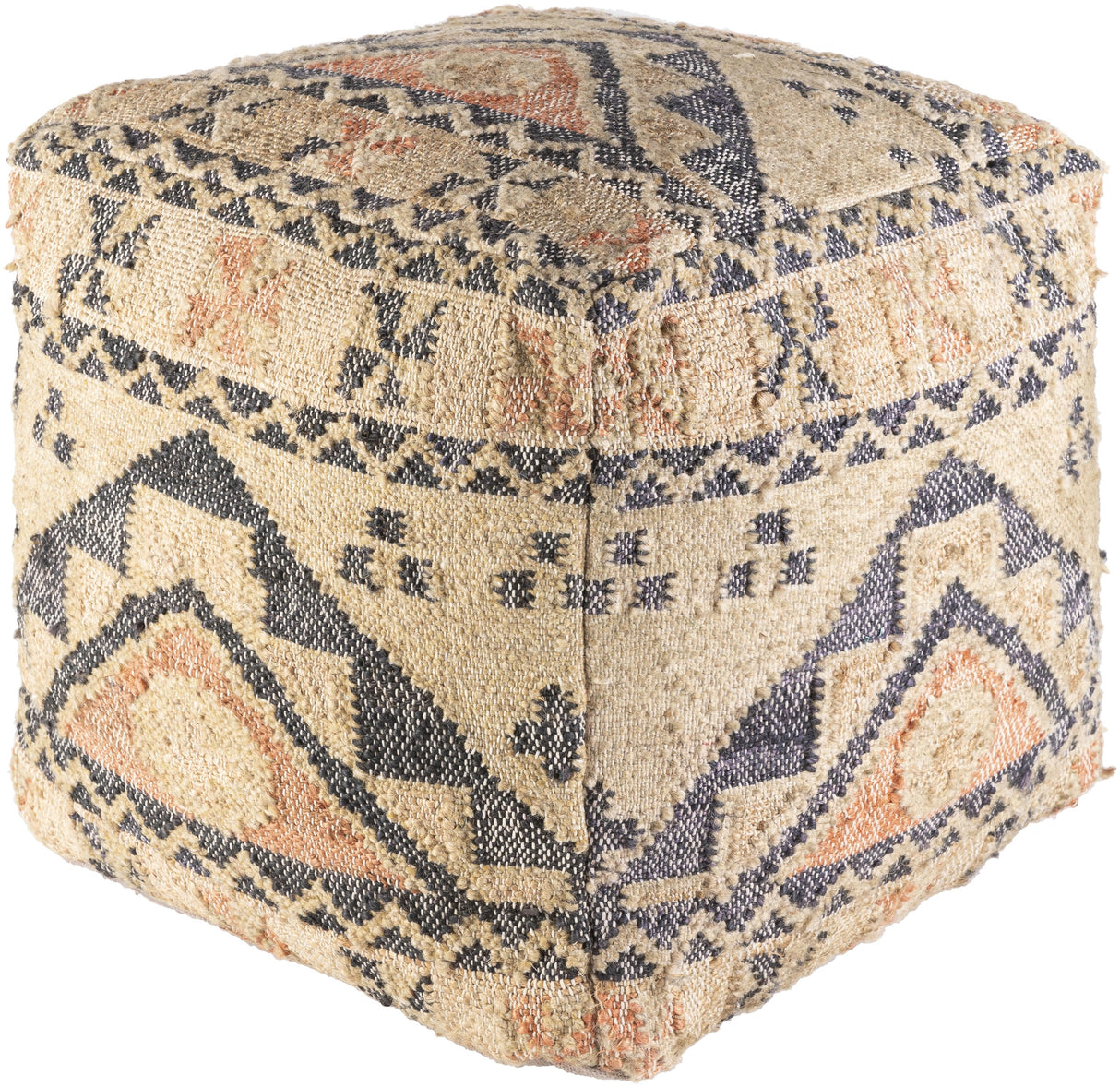 Surya Luanda LUPF-004 18"H x 18"W x 18"D Pouf