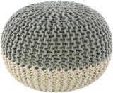Surya Malmo MLPF-014 14"H x 20"W x 20"D Pouf