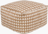 Livabliss Oak Cove OCPF-4002 12"H x 20"W x 20"D Pouf