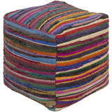 Surya Renzo RZO-001 18"H x 18"W x 18"D Pouf