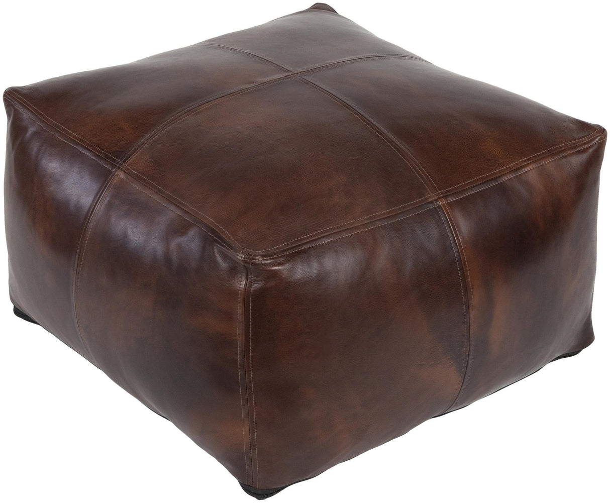 Surya Sheffield SFPF-001 13"H x 22"W x 22"D Pouf