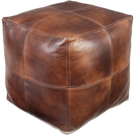 Surya Sheffield SFPF-005 18"H x 18"W x 18"D Pouf