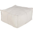 Surya Solid Linen SLPH-001 13"H x 24"W x 24"D Pouf