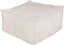 Livabliss Solid Linen SLPH-001 13"H x 24"W x 24"D Pouf