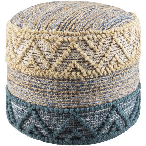 Surya Sydney SYPF-001 16"H x 18"W x 18"D Pouf