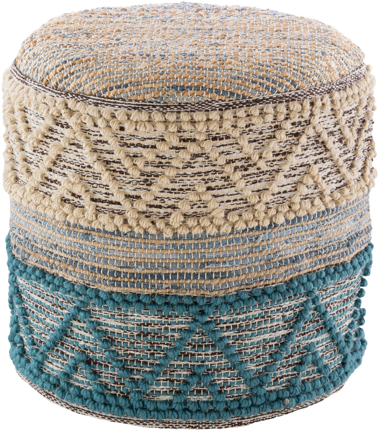 Livabliss Sydney SYPF-001 16"H x 18"W x 18"D Pouf