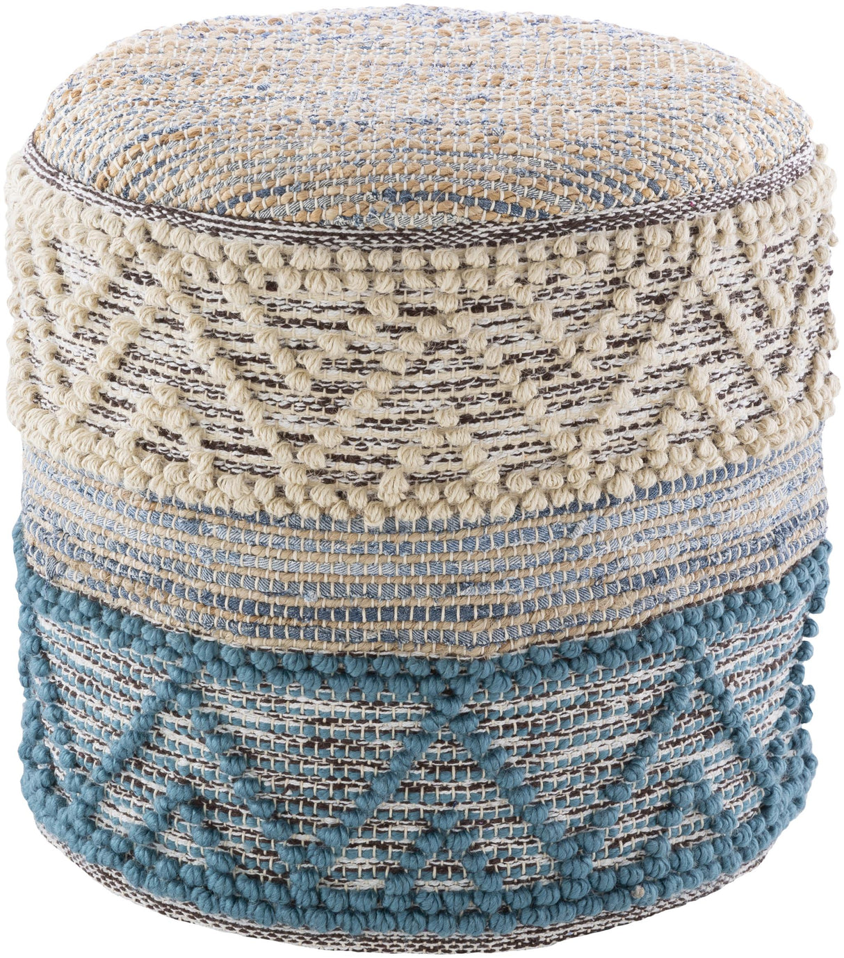 Surya Sydney SYPF-001 16"H x 18"W x 18"D Pouf