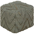 Surya Teangi TGPF-002 16"H x 16"W x 16"D Pouf