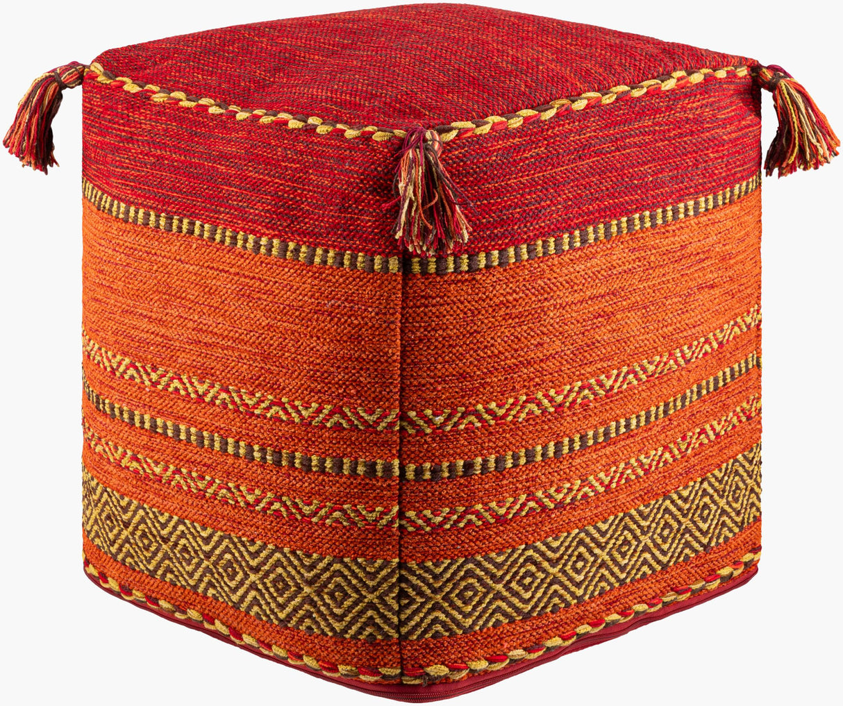 Livabliss Trenza TZPF-002 18"H x 18"W x 18"D Pouf