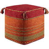 Surya Trenza TZPF-002 18"H x 18"W x 18"D Pouf