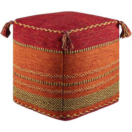 Surya Trenza TZPF-002 18"H x 18"W x 18"D Pouf