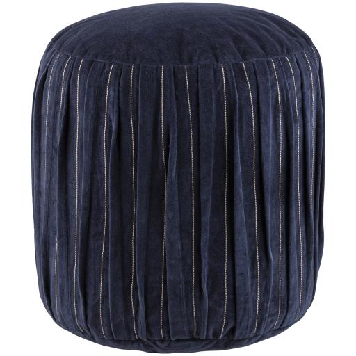 Surya Vela VLPF-001 16"H x 16"W x 16"D Pouf