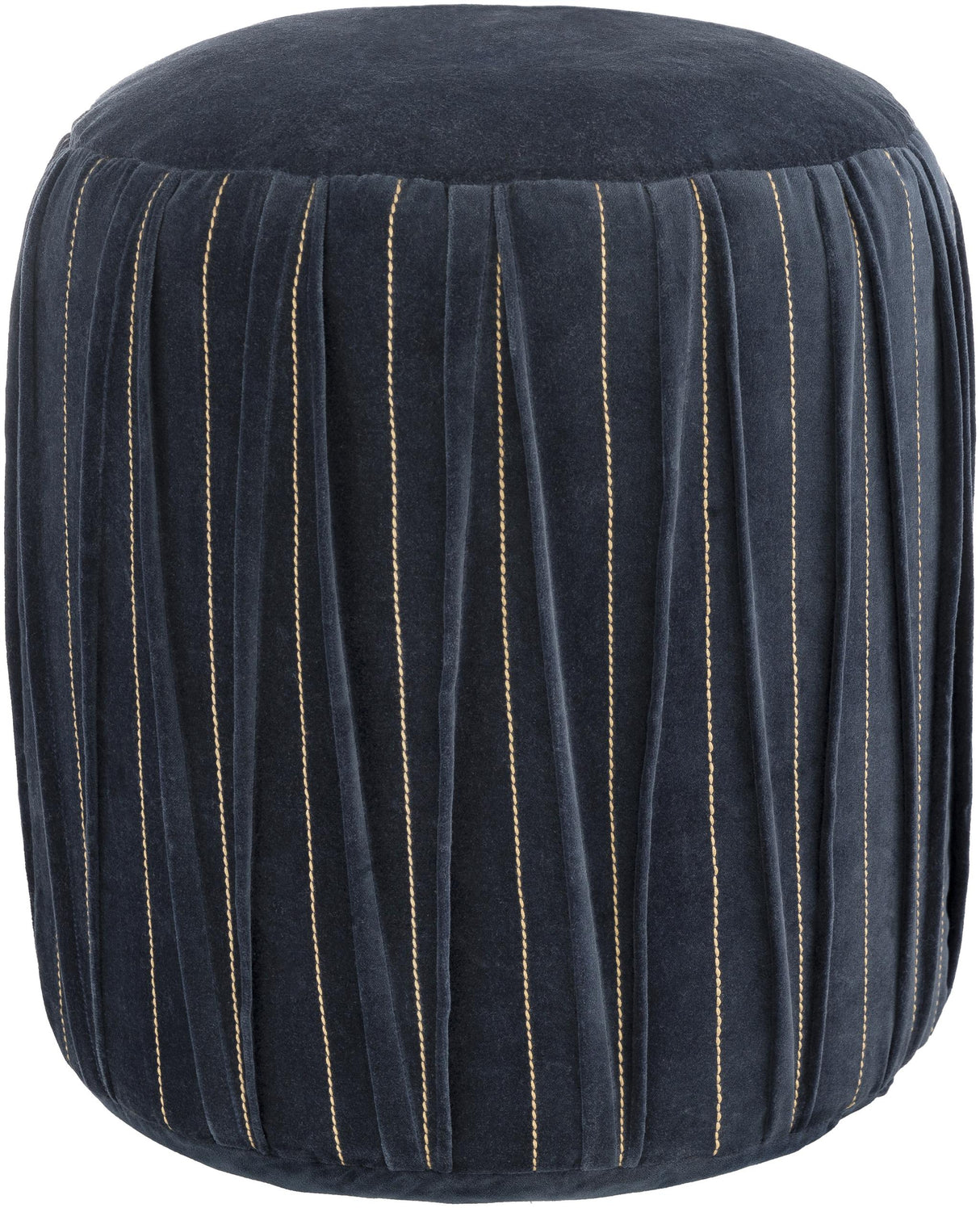 Surya Vela VLPF-001 16"H x 16"W x 16"D Pouf