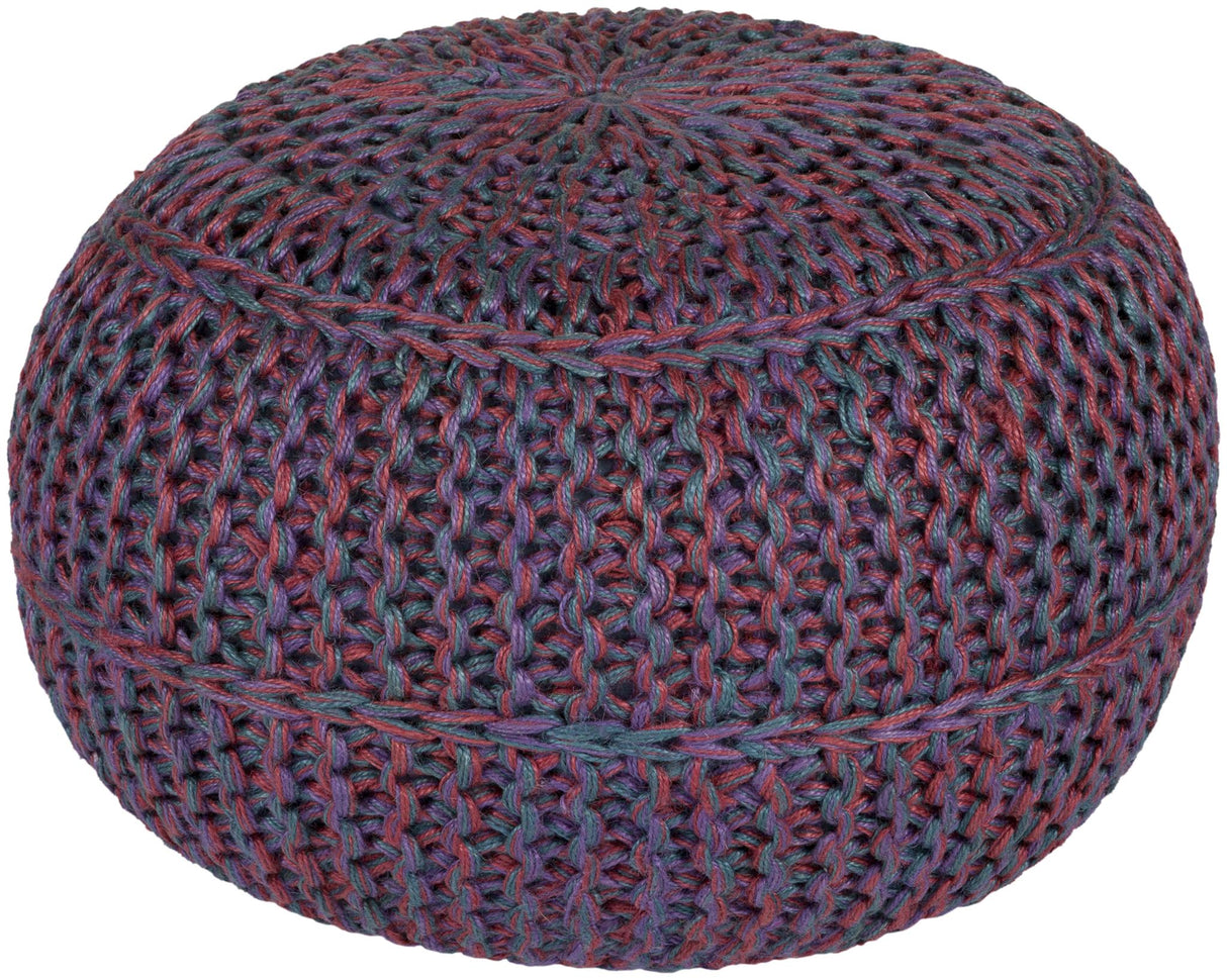 Surya Wisteria WTPF-001 14"H x 20"W x 20"D Pouf