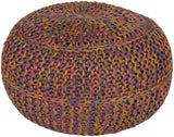 Surya Wisteria WTPF-002 14"H x 20"W x 20"D Pouf