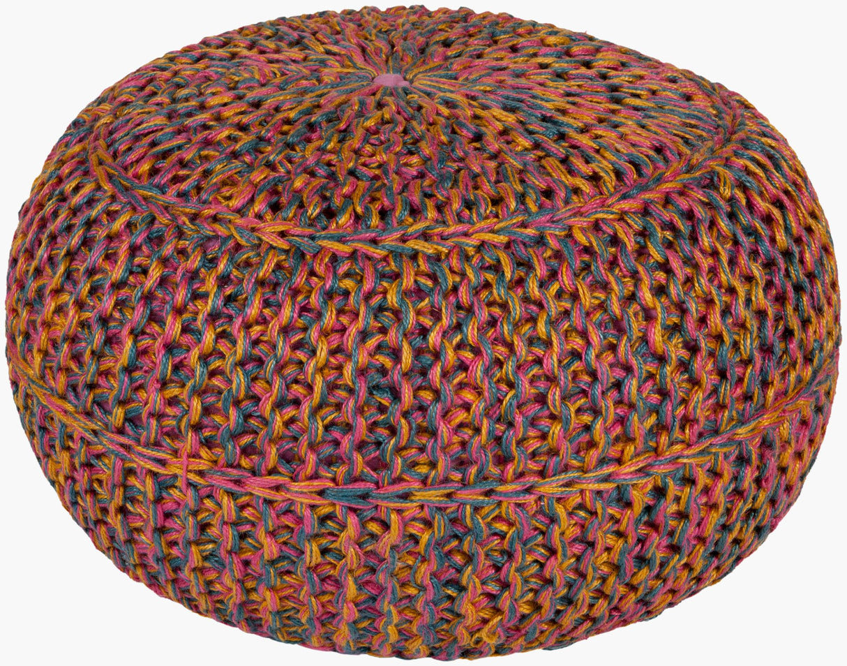 Livabliss Wisteria WTPF-002 14"H x 20"W x 20"D Pouf