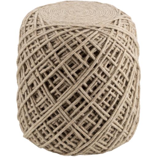 Surya Xena XAPF-002 18"H x 16"W x 16"D Pouf