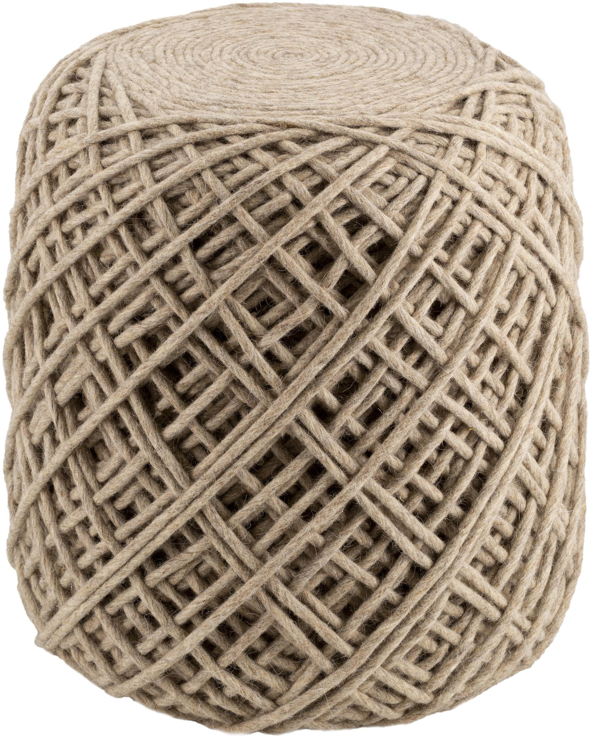 Surya Xena XAPF-002 18"H x 16"W x 16"D Pouf