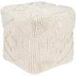 Surya Yolanda YLPF-001 18"H x 18"W x 18"D Pouf