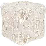 Surya Yolanda YLPF-001 18"H x 18"W x 18"D Pouf