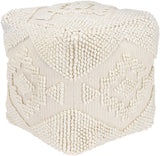 Surya Yolanda YLPF-001 18"H x 18"W x 18"D Pouf