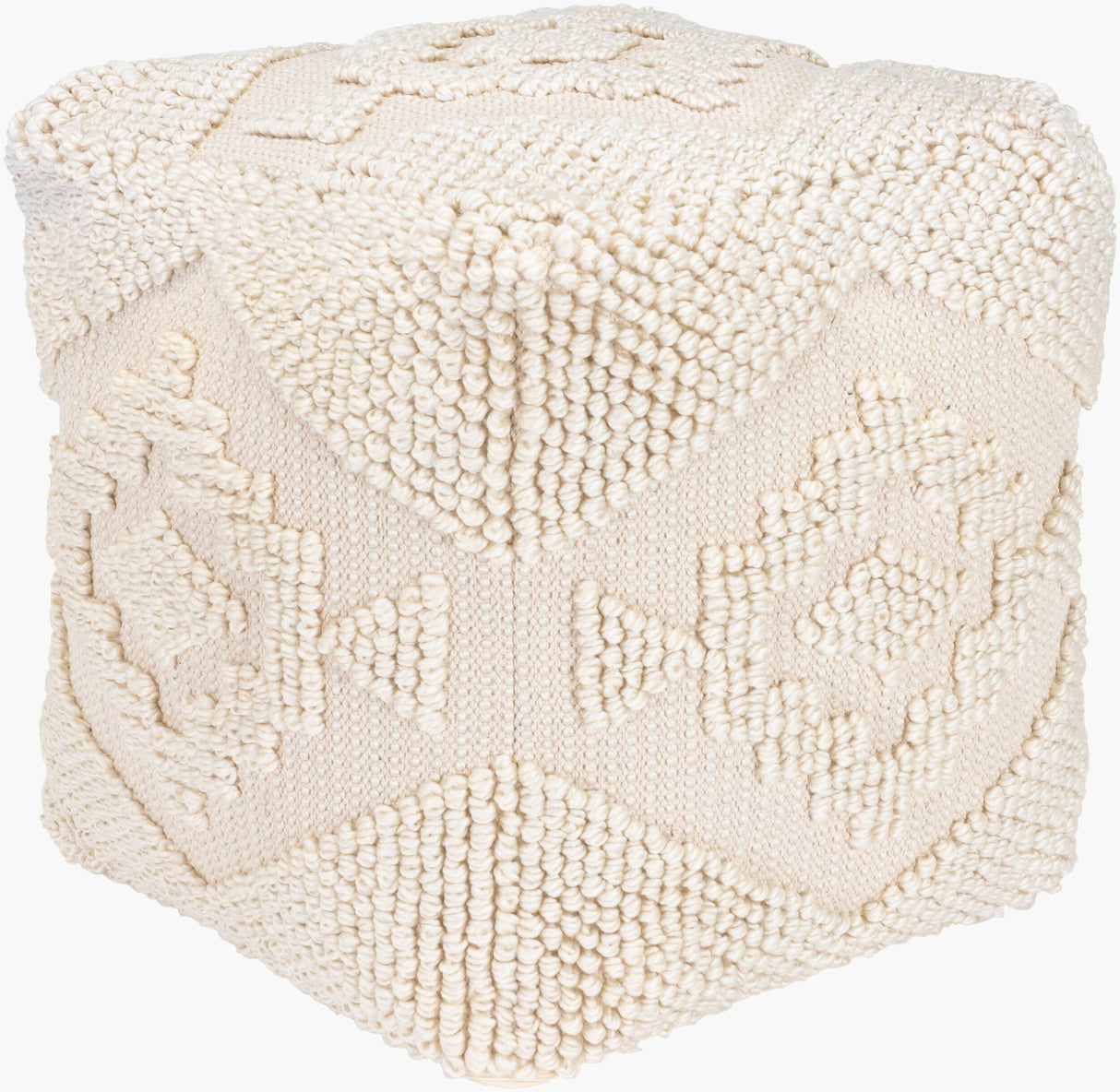 Livabliss Yolanda YLPF-001 18"H x 18"W x 18"D Pouf