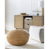 Surya Zenobia ZNB-001 13"H x 25"W x 25"D Pouf