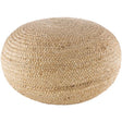 Surya Zenobia ZNB-001 13"H x 25"W x 25"D Pouf