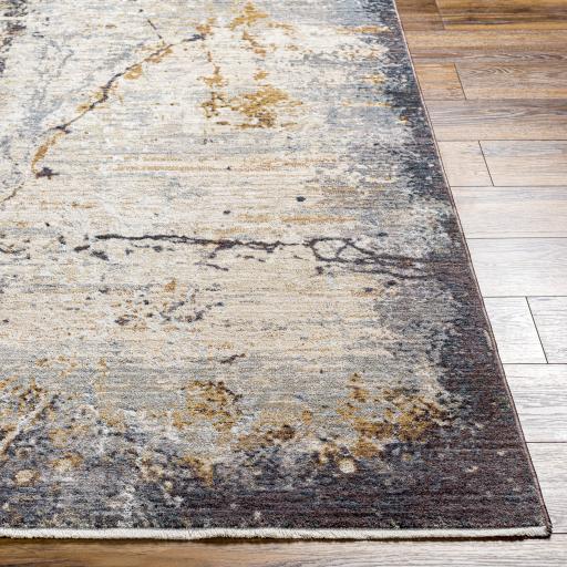 Surya Aida AAD-2302 Beige Deep Teal 2'7" x 9' Rug