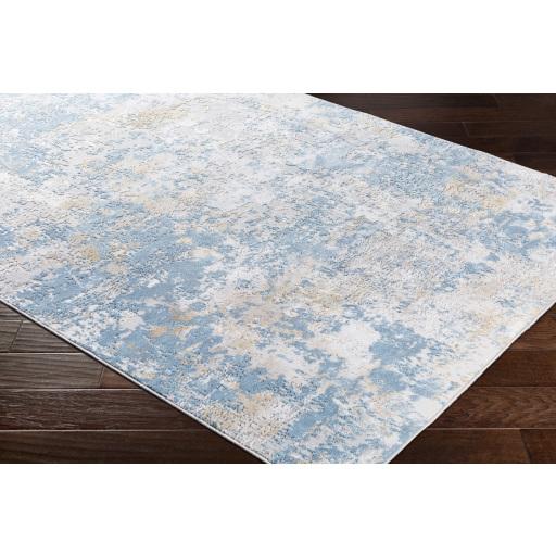 Surya Aisha AIS-2302 Light Blue Light Gray 6'7" Round Rug