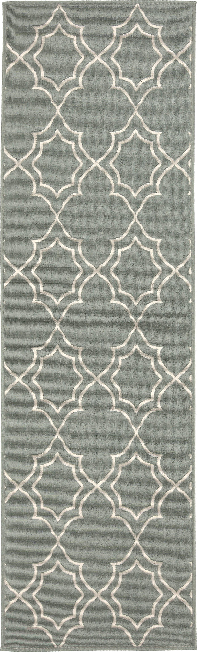 Surya Alfresco ALF-9589 Dusty Sage Light Beige 3'7" x 5'7" Rug