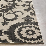 Surya Alfresco ALF-9612 Black Light Beige 8'10" x 12'10" Rug