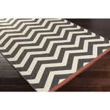 Surya Alfresco ALF-9646 Black Brick Red 5'11" x 8'10" Rug