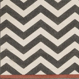 Surya Alfresco ALF-9646 Black Brick Red 8'10" Square Rug
