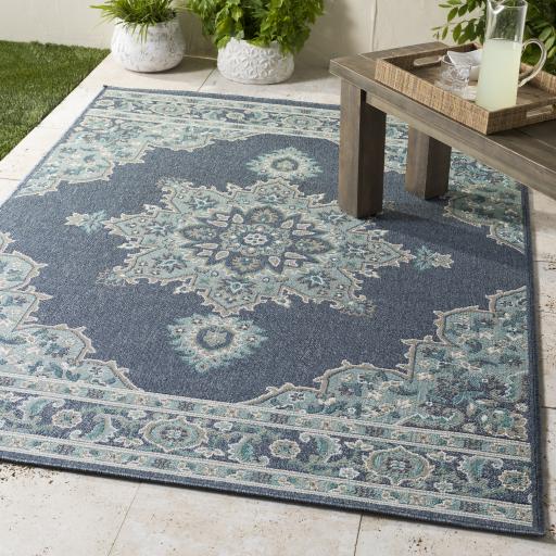 Surya Alfresco ALF-9670 5'3" Round Rug
