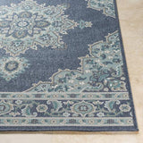 Surya Alfresco ALF-9670 Navy Pale Blue 8'10" Round Rug