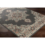 Surya Alfresco ALF-9671 Black Brick Red 8'10" x 12'10" Rug