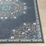Surya Alfresco ALF-9678 Navy Pale Blue 5'3" Round Rug