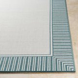 Surya Alfresco ALF-9680 Teal White 8'10" Square Rug