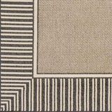 Surya Alfresco ALF-9684 Beige Black 8'10" Round Rug
