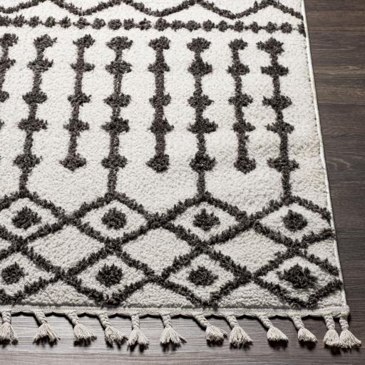 Surya Alhambra AHB-2308 Charcoal Cream 2'7" x 7'3" Rug