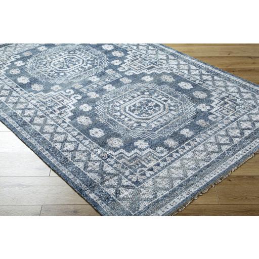 Surya Almeria ALM-2300 Black Cream 2' x 3' Rug
