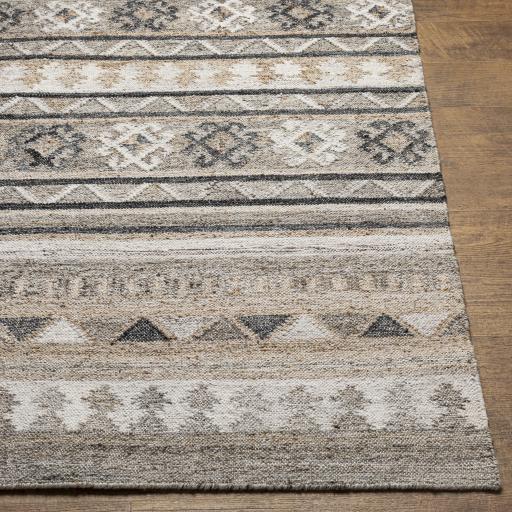Surya Alyssa AYS-2301 Black Brown 5' x 7'6" Rug
