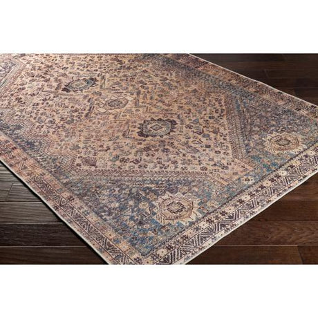 Surya Amelie AML-2335 Brown Dark Blue 2'7" x 7'10" Rug