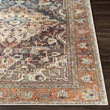 Surya Amelie AML-2343 Blue Brick Red 5'3" x 7'3" Rug
