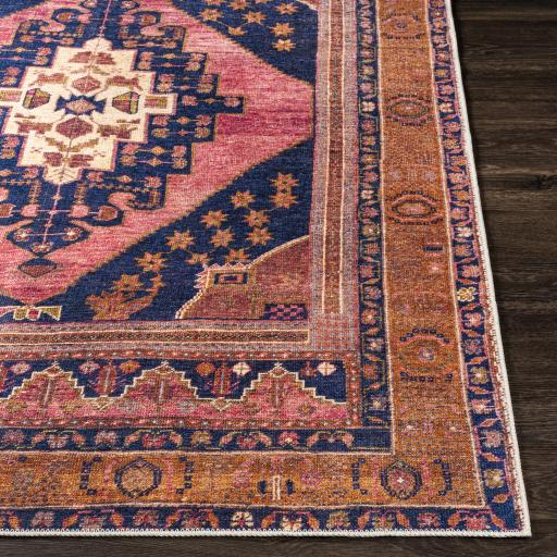 Surya Amelie AML-2347 Burnt Orange Dark Blue 5'3" x 7'3" Rug
