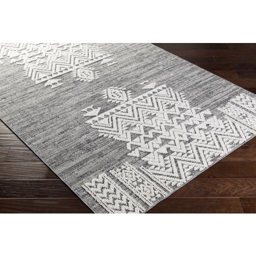 Surya Ariana RIA-2304 Black Gray 2' x 3' Rug