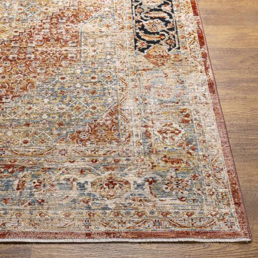 Surya Aspendos APS-2302 Black Brick Red 9' x 12'2" Rug