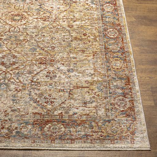 Surya Aspendos APS-2317 Black Brick Red 2'7" x 10' Rug
