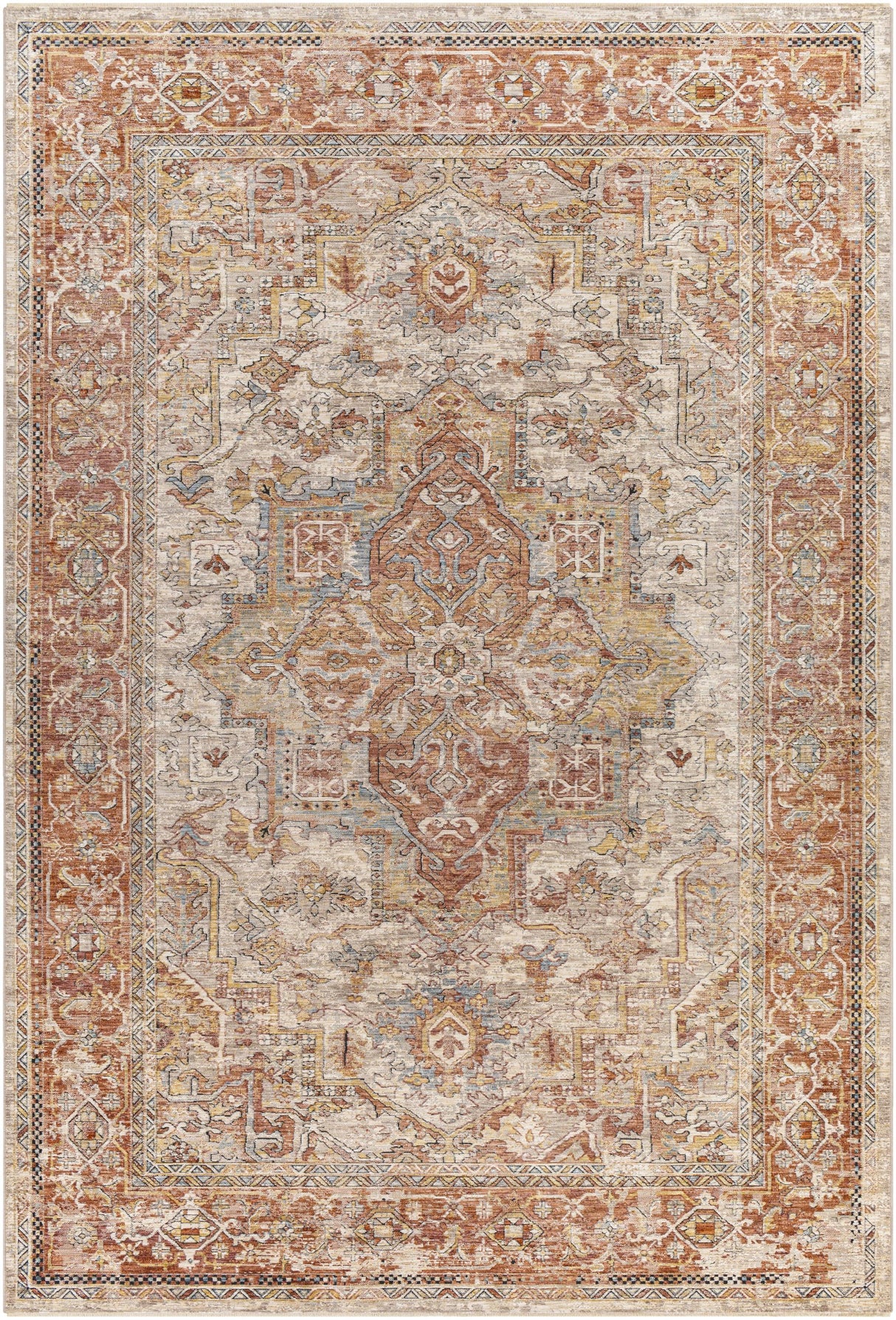 Surya Aspendos APS-2320 Black Brick Red 2'7" x 3'11" Rug